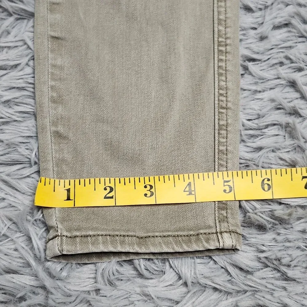 Cosmic Blue Love Skinny Jeans‎ Womens Size 28x27 Skinny Green Stretch Pistola